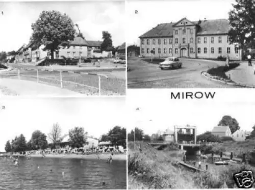 AK, Mirow Kr. Neustrelitz, vier Abb., 1980