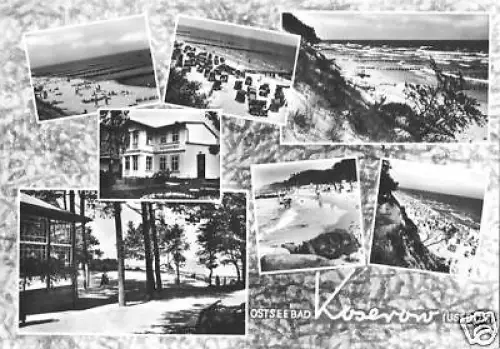 AK, Koserow Usedom, sieben Abb., gestaltet, 1963