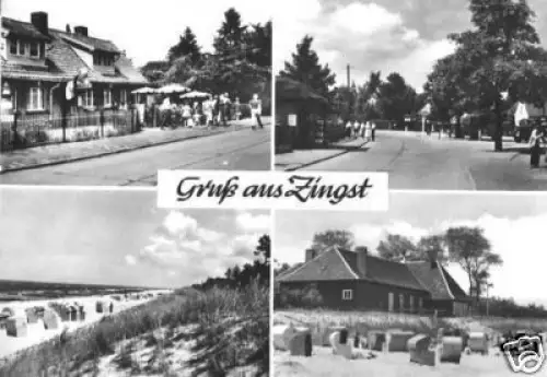 AK, Ostseebad Zingst Darß, vier Abb., 1966