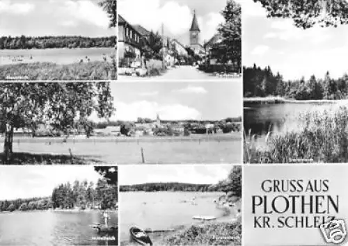 AK, Plothen Kr. Schleiz, sechs Abb., 1971