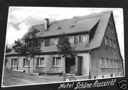 AK, Schmiedefeld a. Rstg., Hotel Schöne Aussicht, 1965