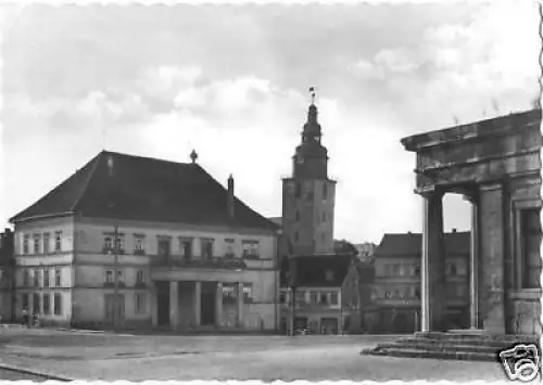 AK, Sondershausen Thür., Markt mit  Rathaus, 1962