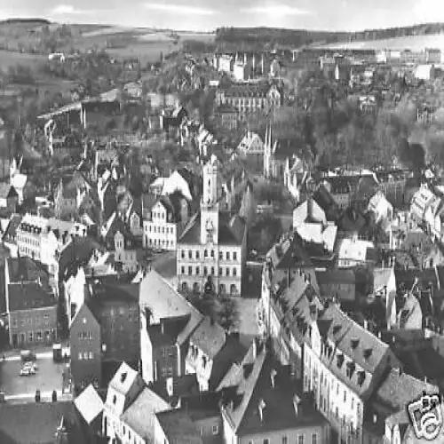 AK, Schneeberg Erzgeb., Teilansicht, 1975