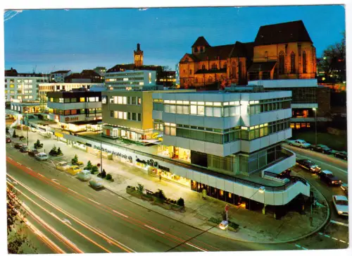 AK, Pforzheim, Östliche Karl-Friedrich-Str. und Schloßberg, 1978