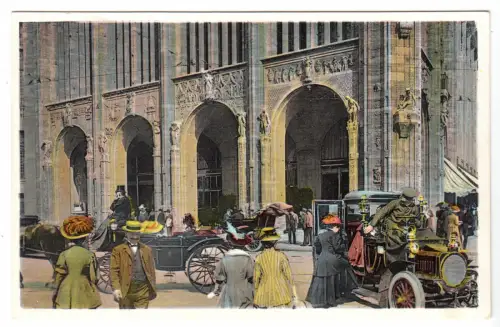 AK, Berlin Mitte, Berliner Leben, Wertheim am Leipziger Platz, um 1908