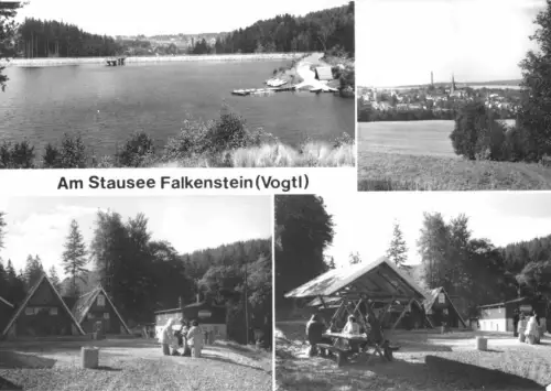 AK, Falkenstein Vogtl., Am Stausee, vier Abb., 1979