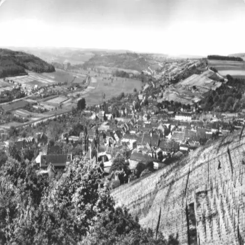 AK, Freyburg Unstrut, Blick vom Hotel "Edelacker", 1963