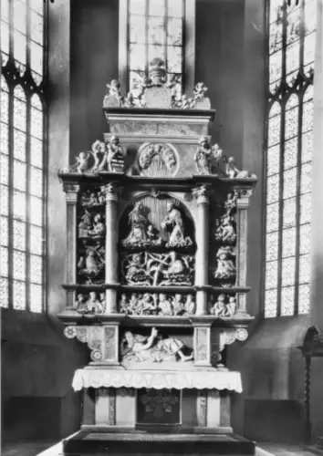 AK, Annaberg-Buchholz, St. Annenkirche Hauptaltar, 1968