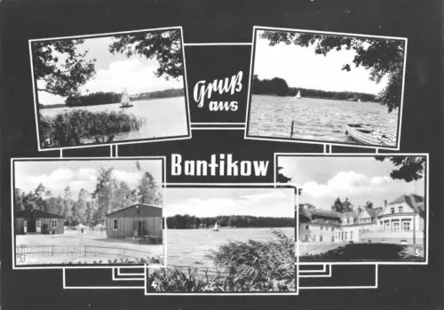 AK, Bantikow Kr. Kyritz, fünf Abb., gestaltet, 1966