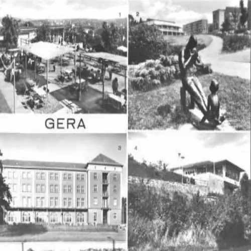 AK, Gera, 4 Abb., u.a. HO-Gaststätten, 1978