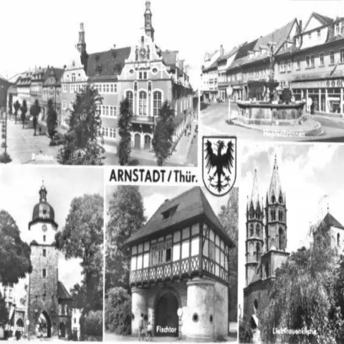 AK, Arnstadt Thür., fünf Abb., 1984