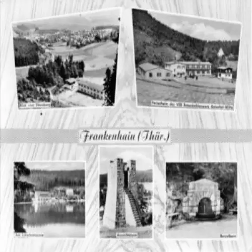 AK, Frankenhain Thür. Wald, 5 Abb u.a. Ferienheim, 1964