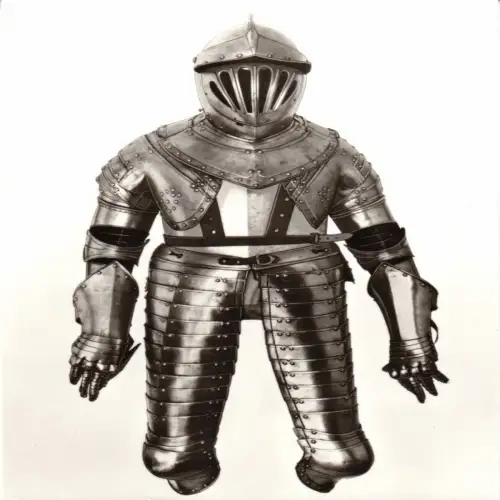 AK, Rudolstadt, Museum Heidecksburg, Kürassierharnisch, 1980