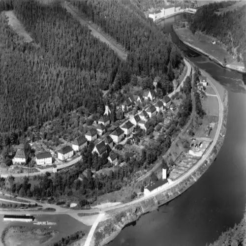 AK, Hohenwarte Kr. Saalfeld, Saale, Ortslage, 1970
