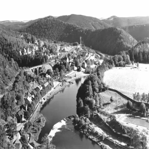 AK, Ziegenrück Saale, Gesamtansicht, 1980