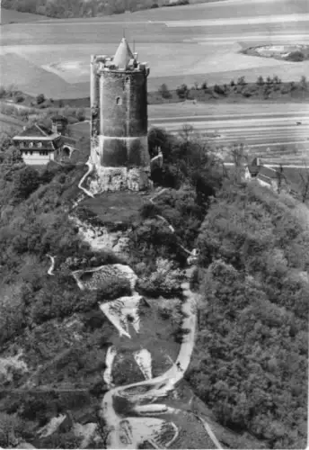 AK, Bad Kösen, Saaleck vom Turm der Rudelsburg, 1969