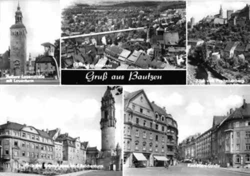 AK, Bautzen, fünf Abb., 1968