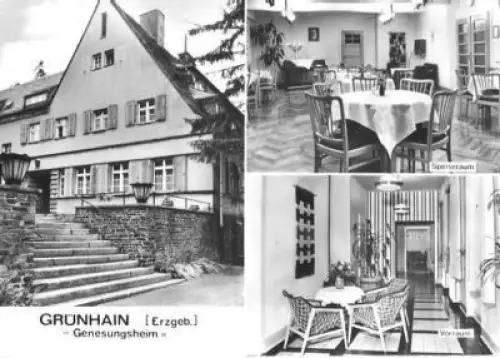AK, Grünhain Kr. Schwarzenberg, Genesungsheim, 1983