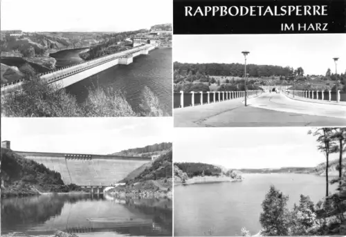 AK, Rappbodetalsperre Harz, vier Abb., 1976