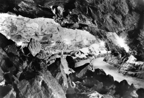 AK, Uftrungen Kr. Sangerhausen, Höhle Heimkehle, Vers. 1, 1980