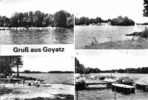 AK, Goyatz Kr. Lübben, vier Abb., 1988