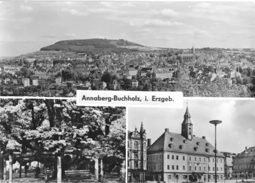 AK, Annaberg-Buchholz, Erzgeb., drei Abb., 1976