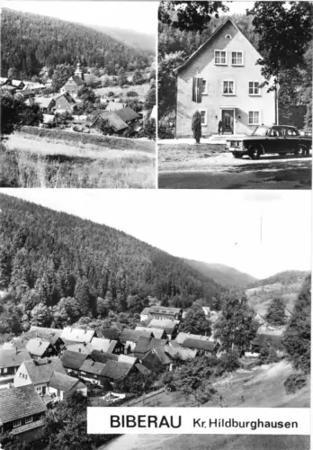 AK, Biberau Kr. Hildburghausen, drei Abb., 1975