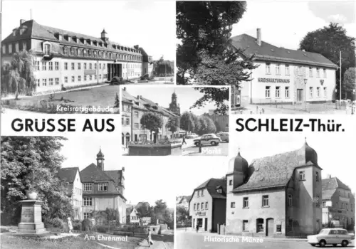 AK, Schleiz, fünf Abb., 1980