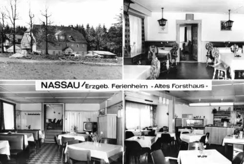 AK, Nassau Kr. Brand-Erbisdorf, Ferienheim "Altes Forsthaus", Gaststätte, 1980