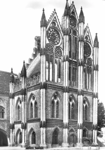 AK, Tangermünde, Rathaus, Schaugiebel, 1976