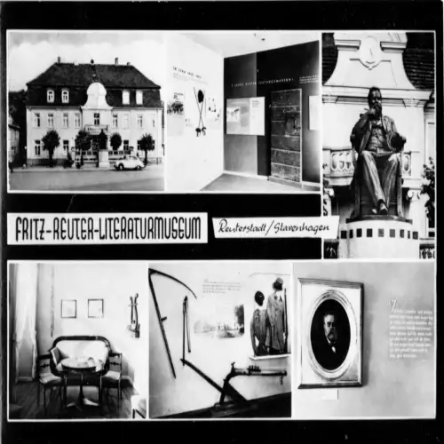 AK, Reuterstadt Stavenhagen, Fritz-Reuter-Literaturmuseum, sechs Abb., 1965
