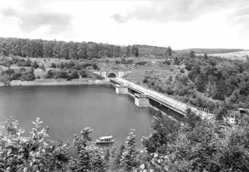 AK, Rappbodetalsperre Harz, Blick auf die Staumauer, 1976