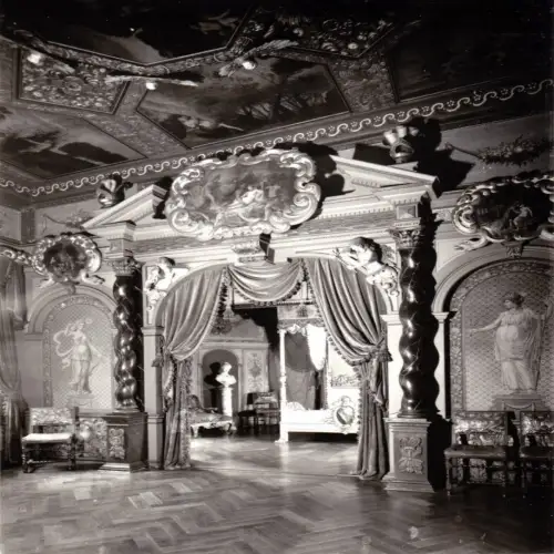 AK, Burgk, Heimat- und Schloßmuseum, Prunkzimmer, 1976