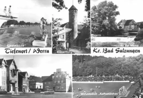 AK, Tiefenort Werra, fünf Abb., 1984