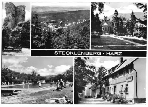 AK, Stecklenberg Harz, fünf Abb., 1970