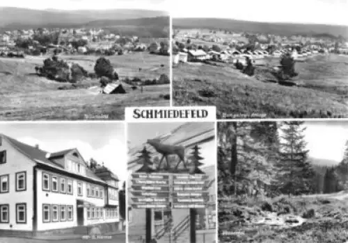 AK, Schmiedefeld a. Rstg, 5 Abb, u.a. HOG "Henne", 1978