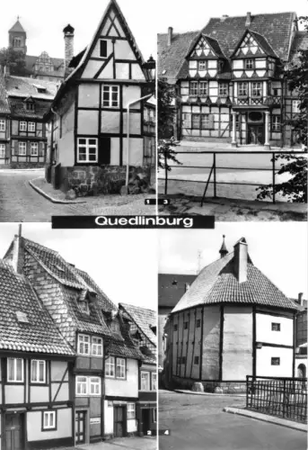 AK, Quedlinburg am Harz, vier Abb., 1978