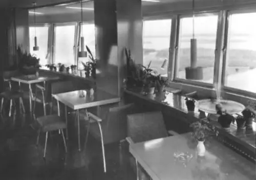 AK, Schwerin, Turmcafé, Gastraum, 1965