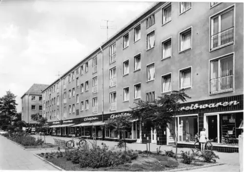 AK, Niesky Oberlausitz, Str. der Befreiung, Ladengeschäfte, 1968