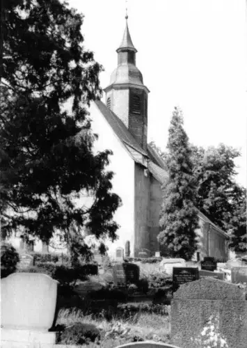 Foto im AK-Format, Fördergersdorf, Kirche, um 1970