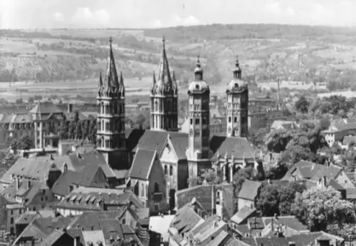 AK, Naumburg Saale, Teilansicht mit Dom, 1967