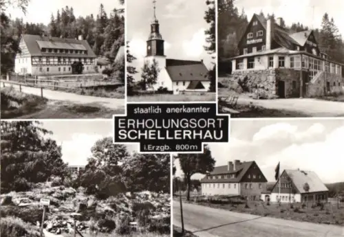 AK, Schellerhau Kr. Dippoldiswalde, fünf Abb., 1982