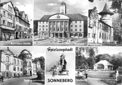 AK, Sonneberg Thür., fünf Abb., gestaltet, 1984