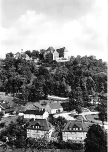 AK, Wolkenstein Erzgeb., Teilansicht, 1969