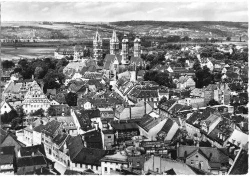 AK, Naumburg Saale, Teilansicht der Innenstadt, 1963