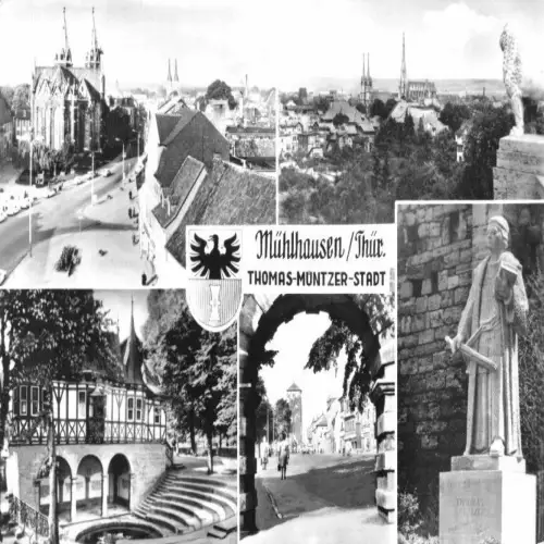 AK, Mühlhausen Thür., fünf Abb., 1988