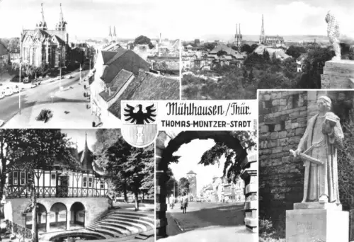 AK, Mühlhausen Thür., fünf Abb., 1988
