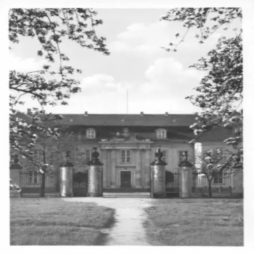 AK, Mosigkau, Schloß, Nordeingang i. d. Ehrenhof, 1956