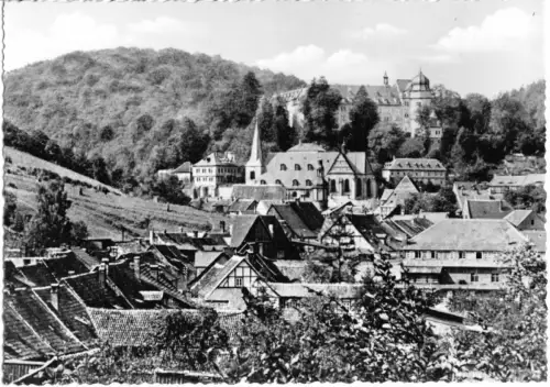 AK, Stolberg Harz, Teilansicht mit Schloß, 1962