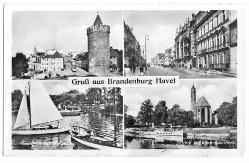AK, Brandenburg, vier Abb., 1958